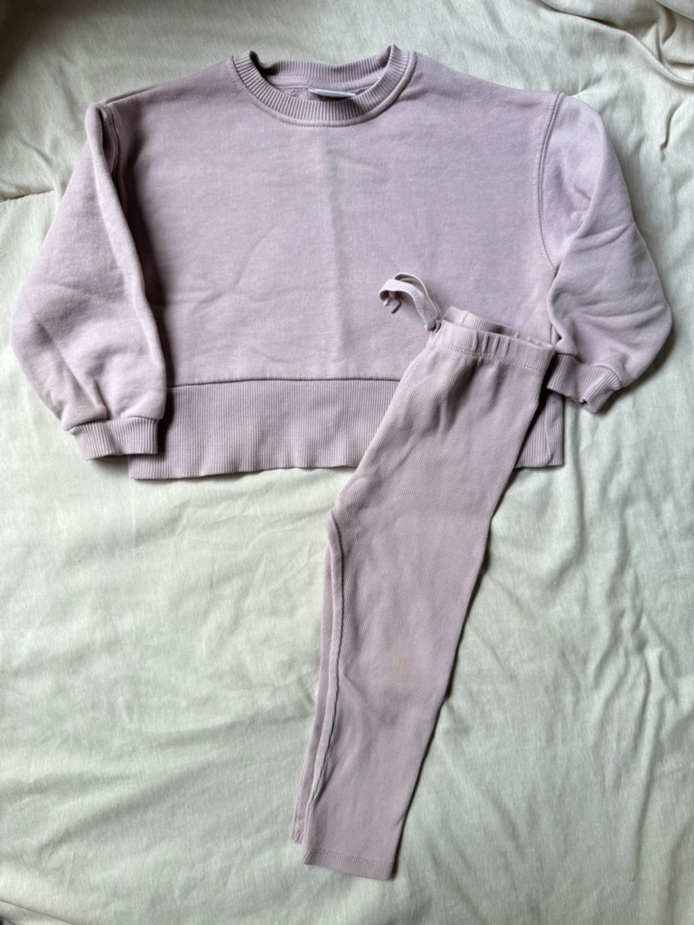 Zara Dusty Lavender Sweatshirt and Joggers Set